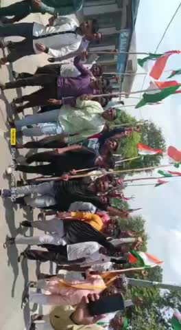 भाकियू अम्बावत के ज़िलाउपाध्यक्ष आकिल खां के नेतृत्व में निकाली गई तिरंगा रैली