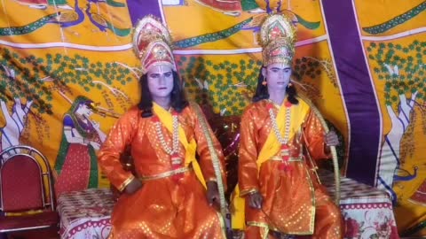 सिद्धार्थनगर शारदीय नवरात्र पर्व को लेकर गोपिया में हो रहा राम लीला का भव्य आयोजन ।