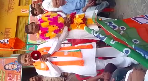 धामपुर:नहटौर विधायक ओमकुमार ने भाजपा प्रत्याशी को जिताने की अपील की